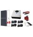 Kit Solar 5000w Con Baterias de Gel  + Soportes de Panel