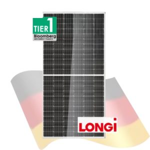 Panel Solar Fotovoltaico 620W 24V Bifacial Monocristalino Bifacial Longi