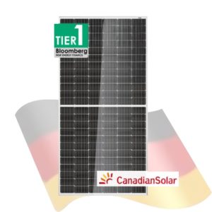 Panel Solar Fotovoltaico Canadian 585W 24VMonocristalino Tier 1