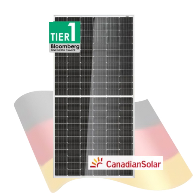Panel Solar Fotovoltaico Canadian 585W 24VMonocristalino Tier 1