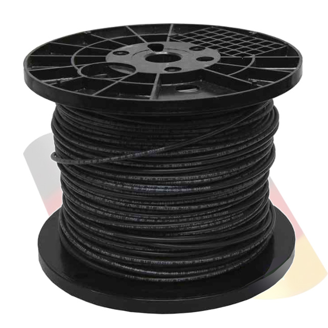 Rollo cable solar 100m 4mm negro