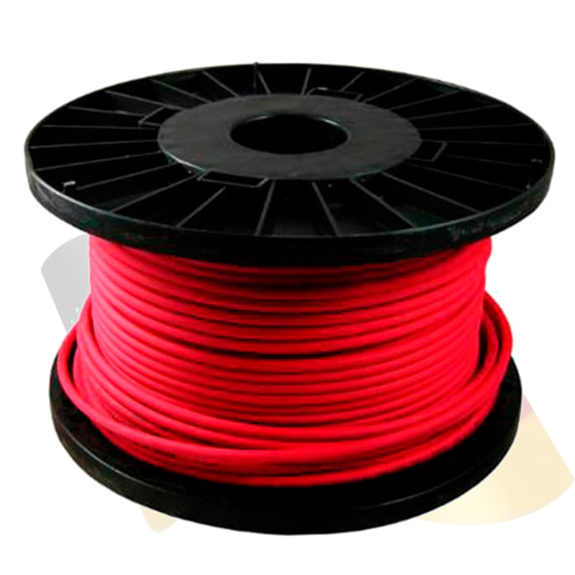 Rollo cable solar 100m 4mm rojo