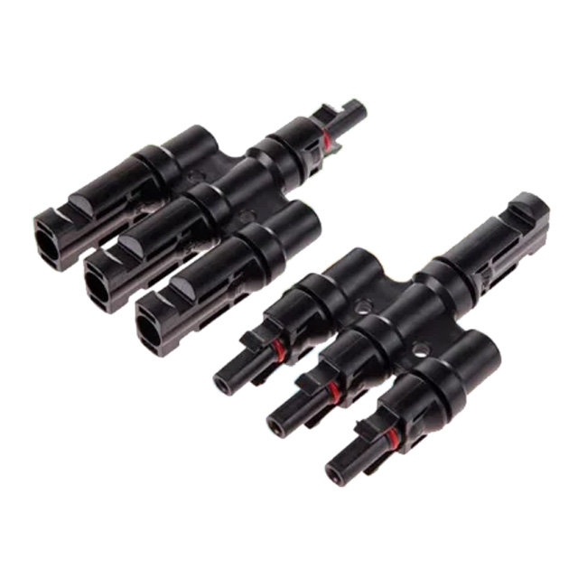 Set conector MC4 triple