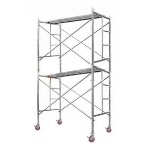 Pack 2 Andamios Galvanizado Profesional Con Tablón Y Ruedas