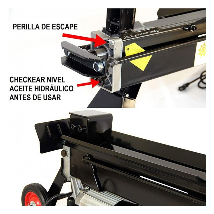 Astilladora Partidora Leña 5 Toneladas Eléctrico 220v - Imagen 2