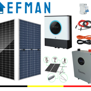 Kit Solar Hogar 8KW 48V Off-Grid con Bateria de Litio de 10000W - Intermedio - Lefman
