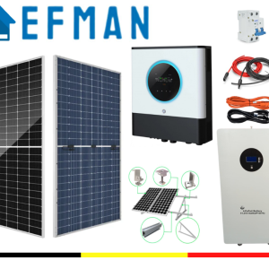 Kit Solar Hogar 10KW 48V Off-Grid con Bateria de Litio de 16000W - Inicial - Lefman