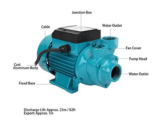 Bomba Periférica solar de 24V 230W DC - Imagen 4